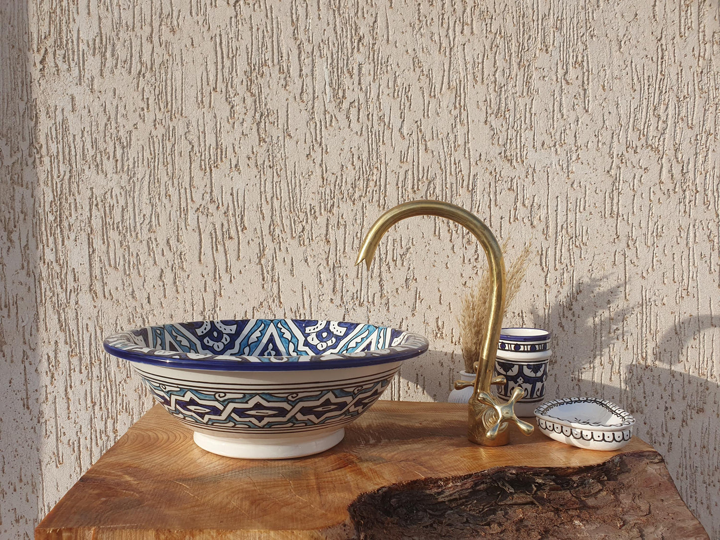Handmade Ceramic Sink - Moroccan Elegant Washbasin