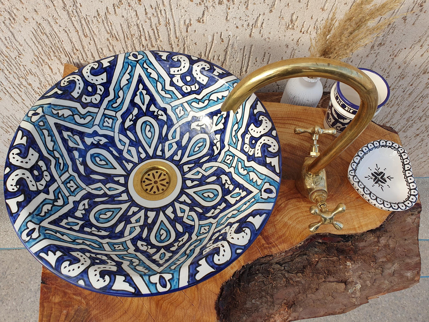 Handmade Ceramic Sink - Moroccan Elegant Washbasin