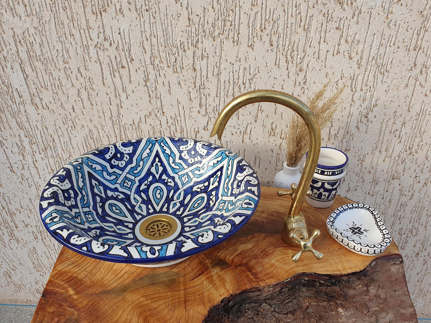 Handmade Ceramic Sink - Moroccan Elegant Washbasin