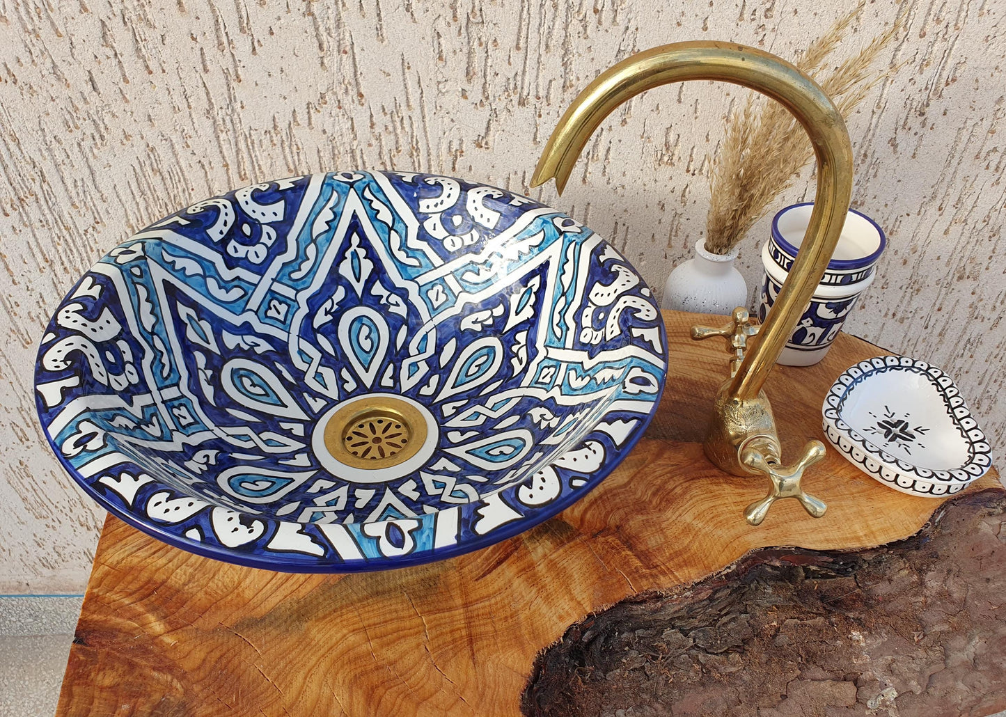 Handmade Ceramic Sink - Moroccan Elegant Washbasin