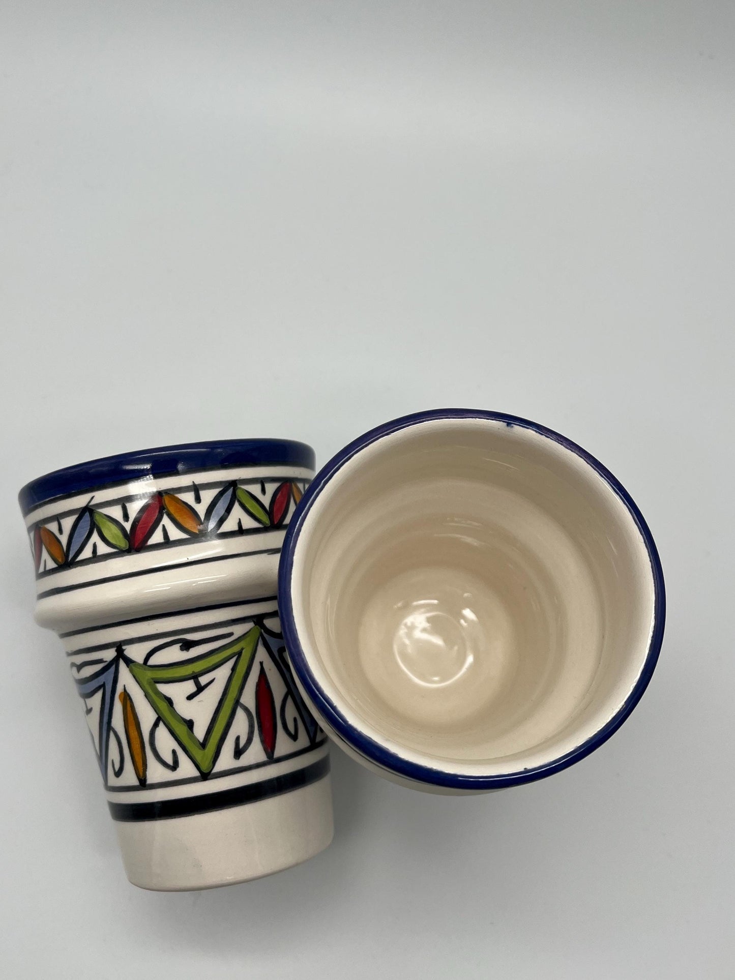 Moroccan Beldi Mug, Handmade, Boho Ceramic Tea Mug from Morocco