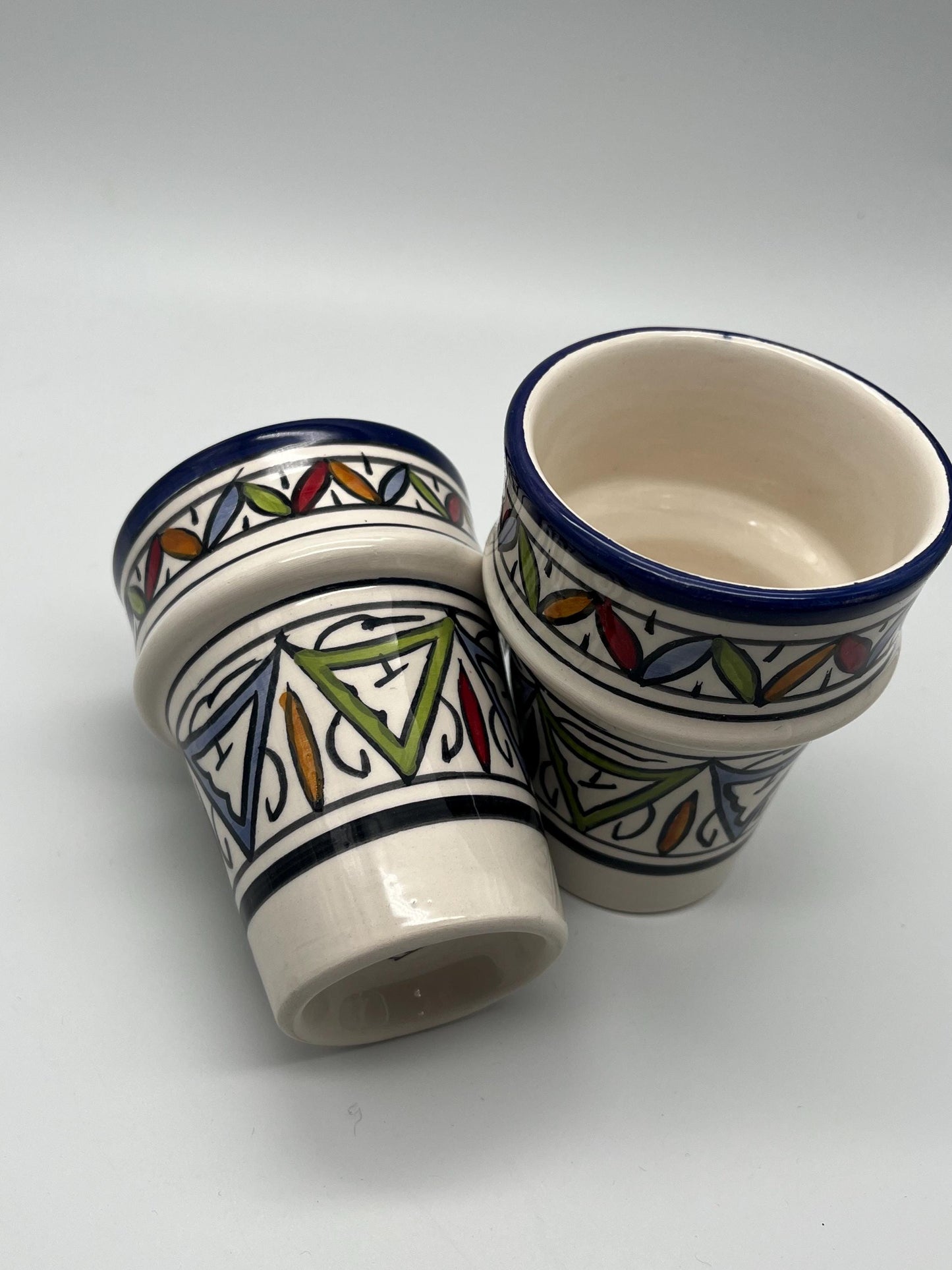 Moroccan Beldi Mug, Handmade, Boho Ceramic Tea Mug from Morocco