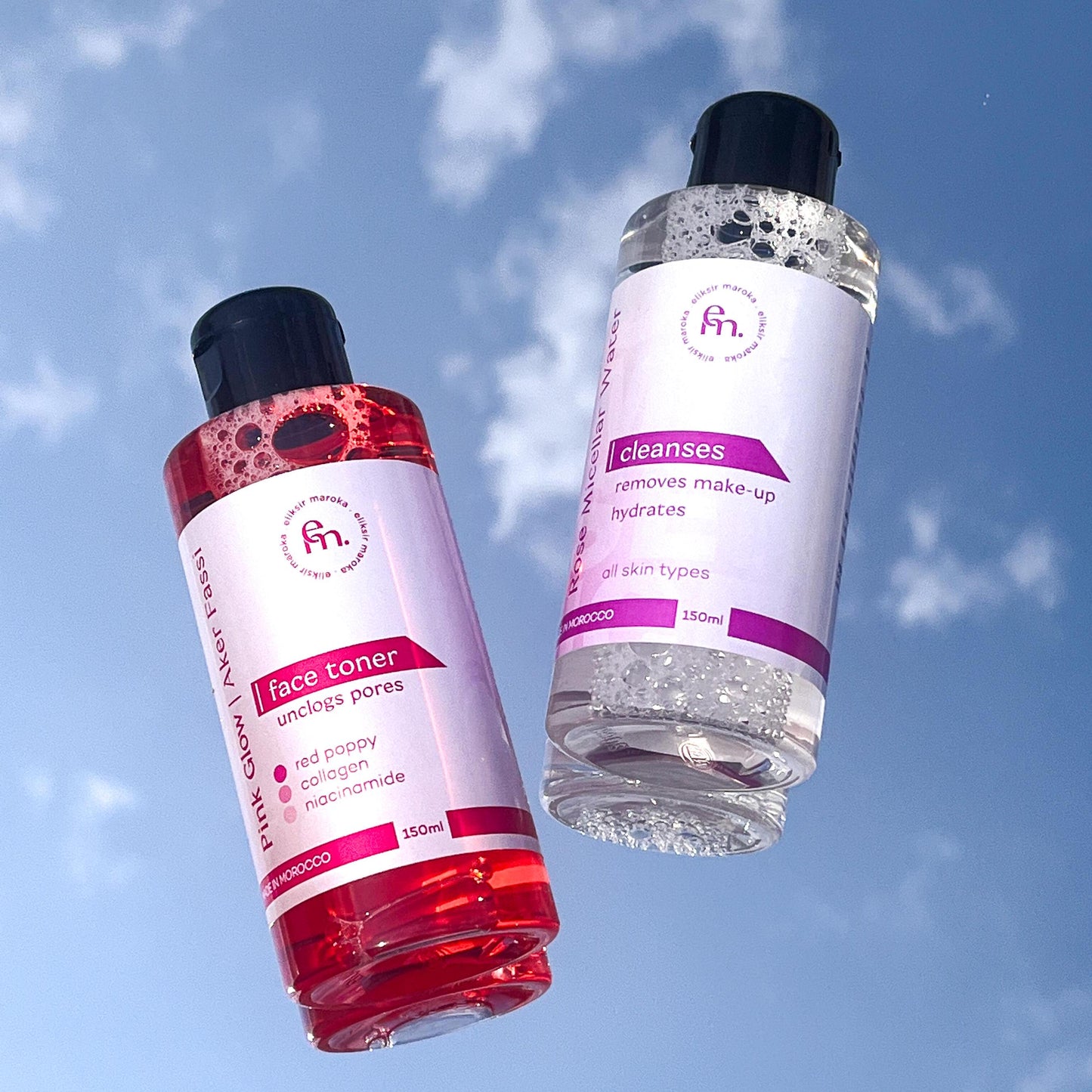 Rose Micellar Cleansing Water – Natural Makeup Remover & Hydrating Toner – Alcohol-Free, Vegan, for Sensitive Skin – 200Ml Face Cleanser
