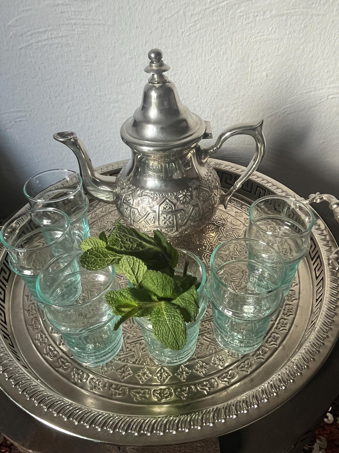 Handmade Moroccan Tea Glass, Set of 6 Beldi Glasses, Unique Kitchen Tea Cups, Clear Glass Mugs, High Quality Kitchen Accessories,