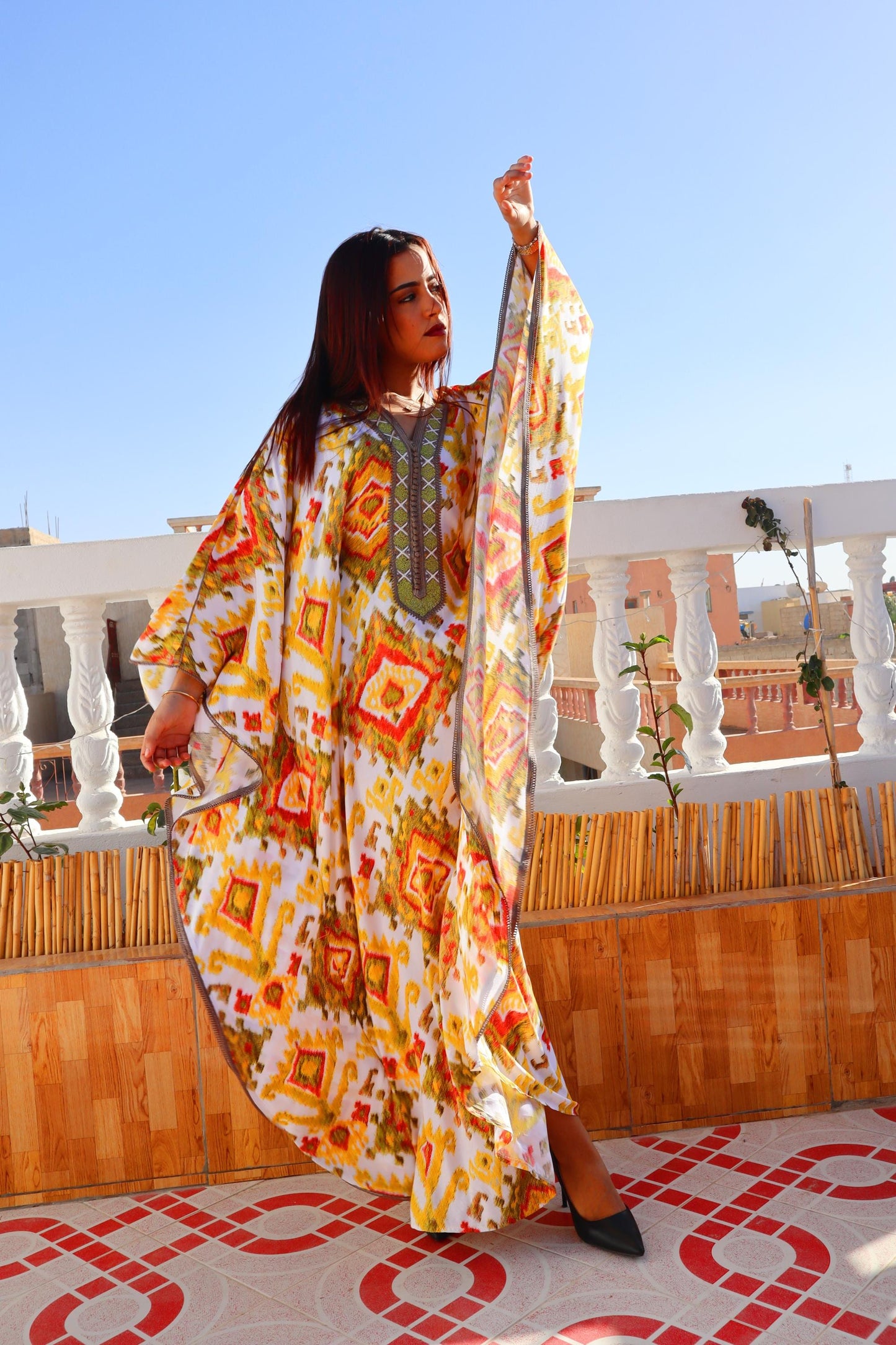 Beautiful Winter Kaftan Dress, Luxury Winter Kaftan, Women'S Kaftan Dress with Head Cover, Moroccan and African Abaya, Valentine'S Dress