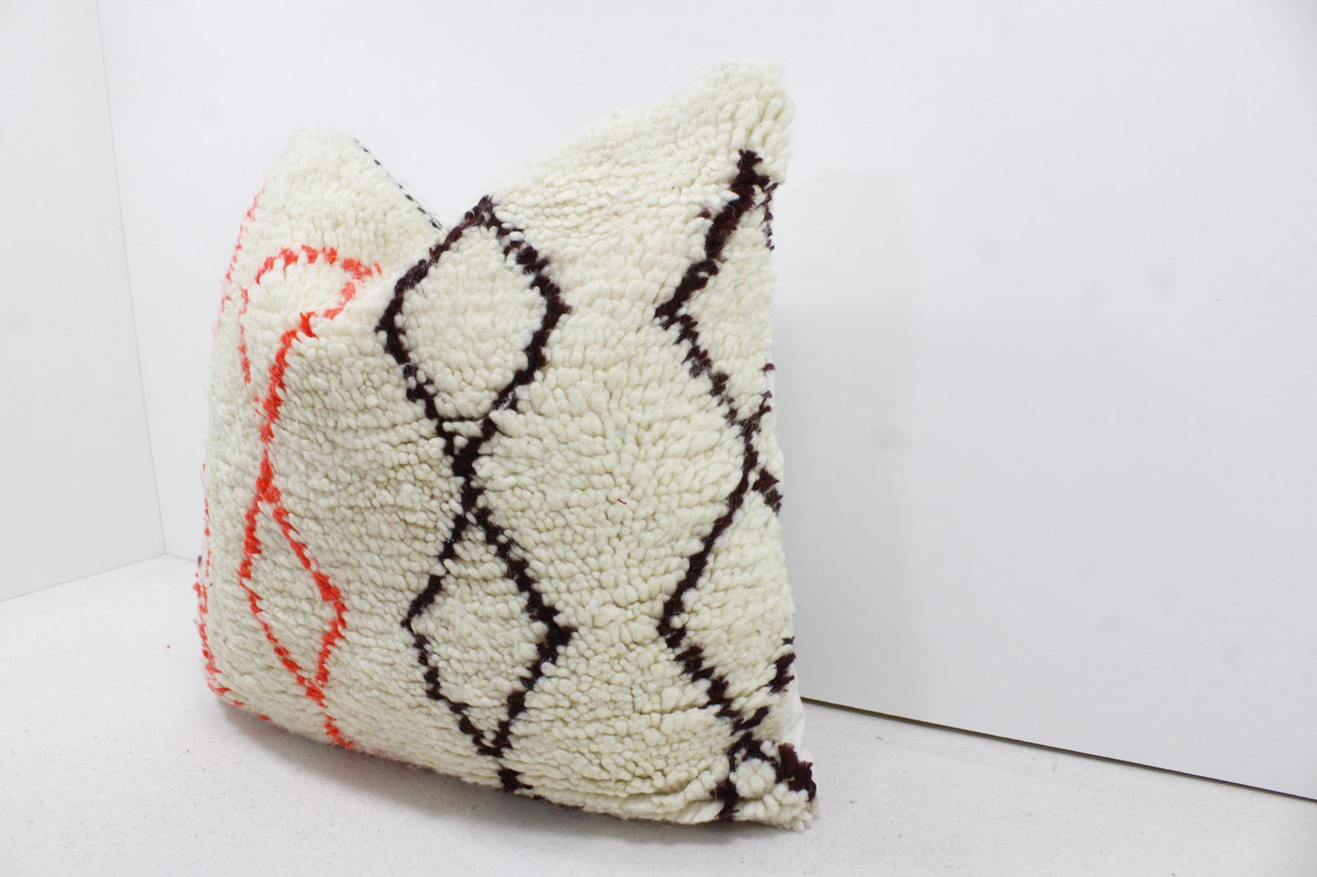 Vintage Moroccan Pillows 100% Wool ,Absolutely Gorgeous Pillow Floor Pillow Moroccan Berber Home Design Handmade Kilim Berber P238