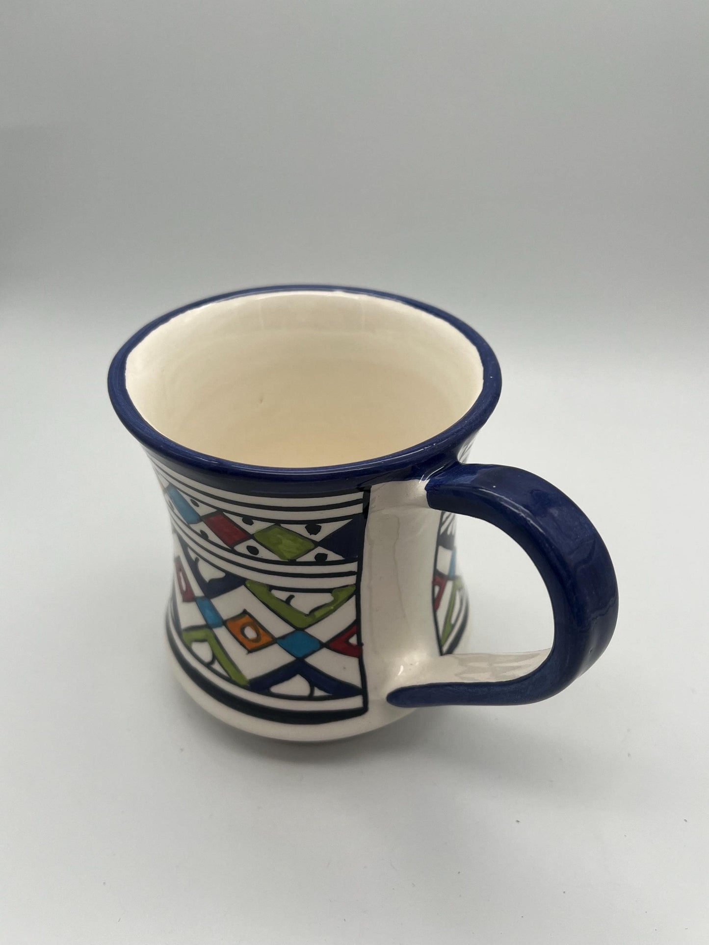 Moroccan Beldi Mug, Handmade, Boho Ceramic Tea Mug from Morocco