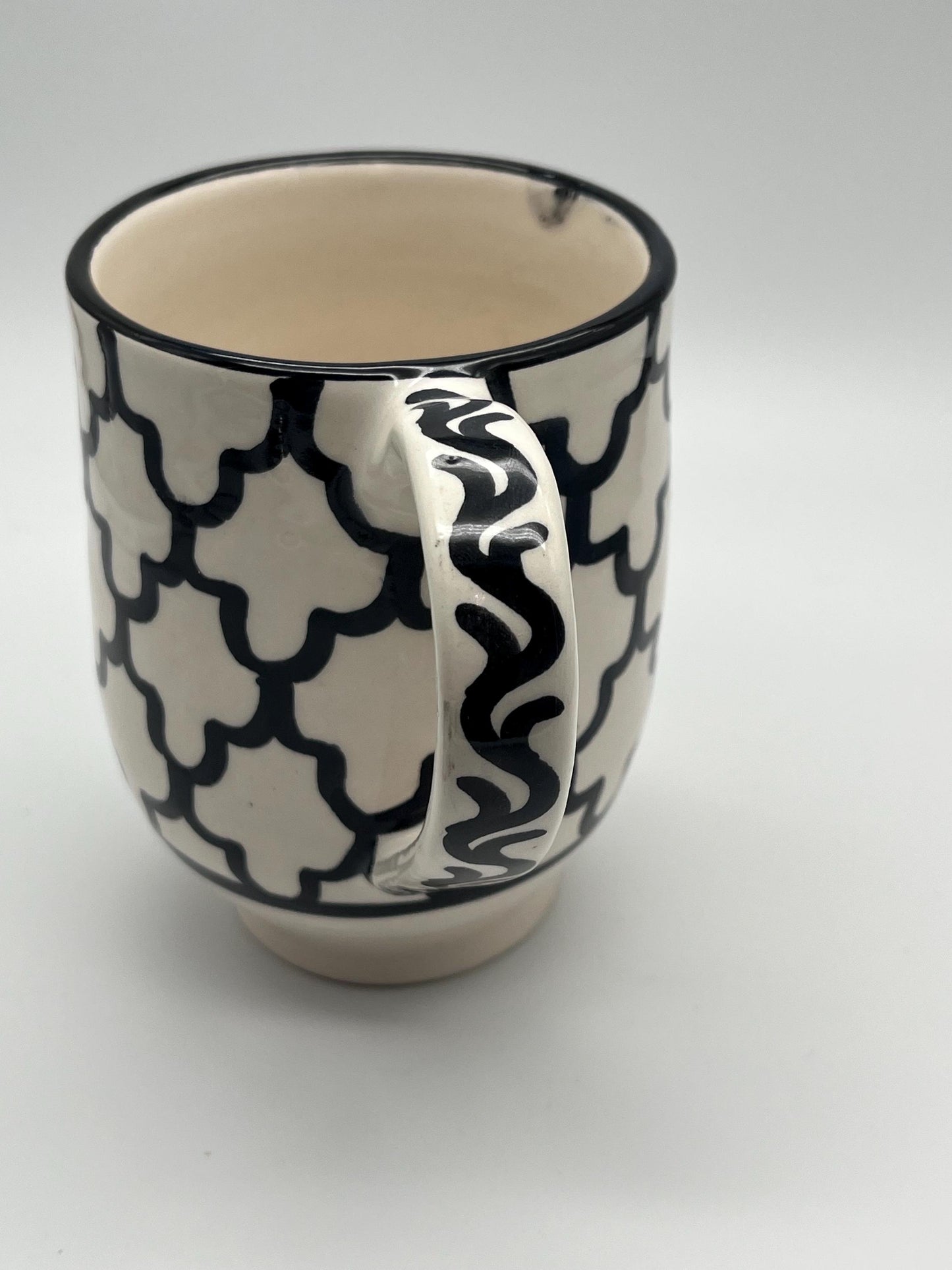 Moroccan Beldi Mug, Handmade, Boho Ceramic Tea Mug from Morocco