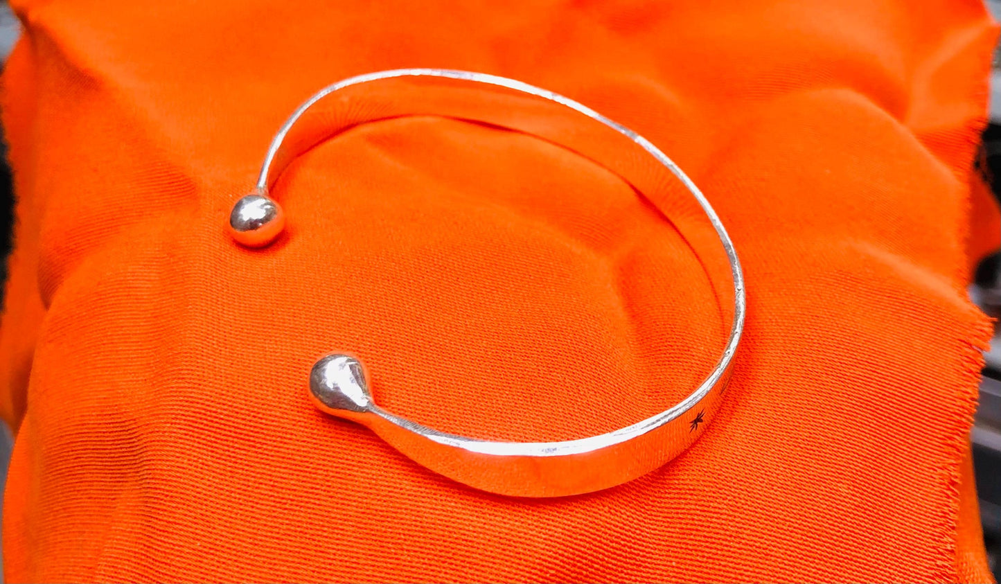 Engraved Berber Silver Bracelet - Handmade Ethnic Jewelry