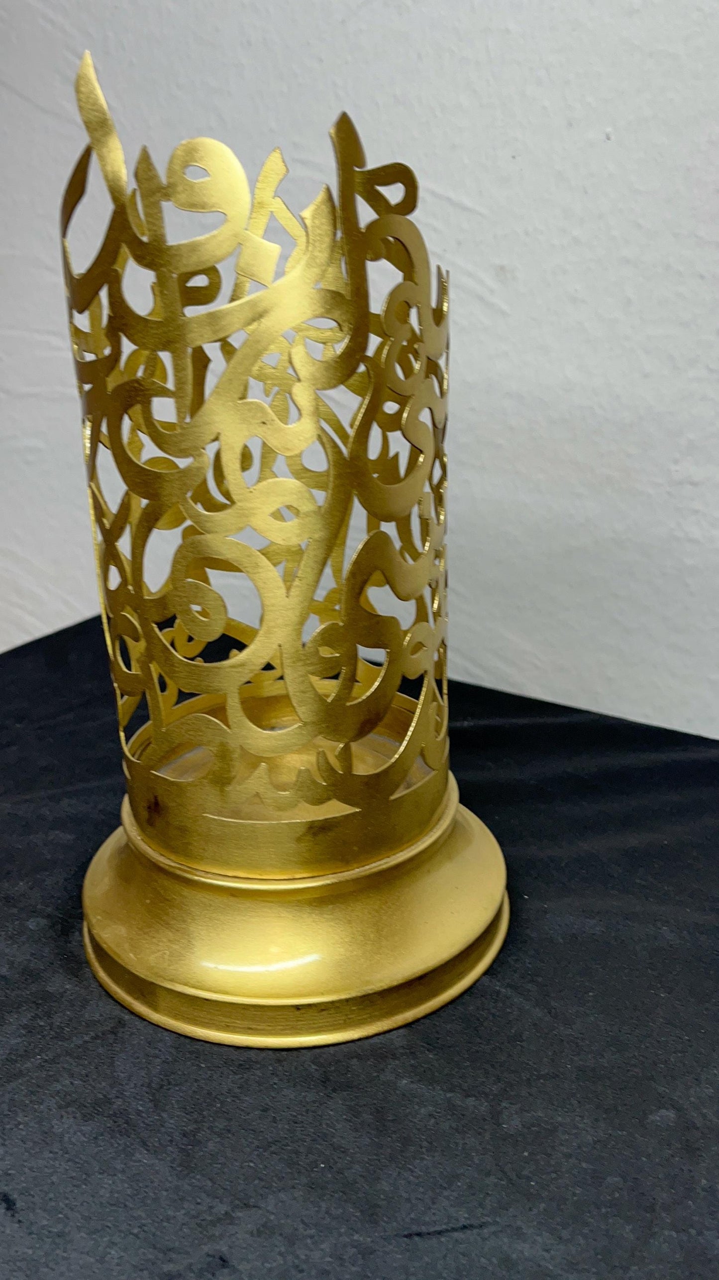 Brass Candle Holder | Islamic Handmade Home Decor | Dining Table Decoration | House Warming Gift | EID Ramadan Islamic Table