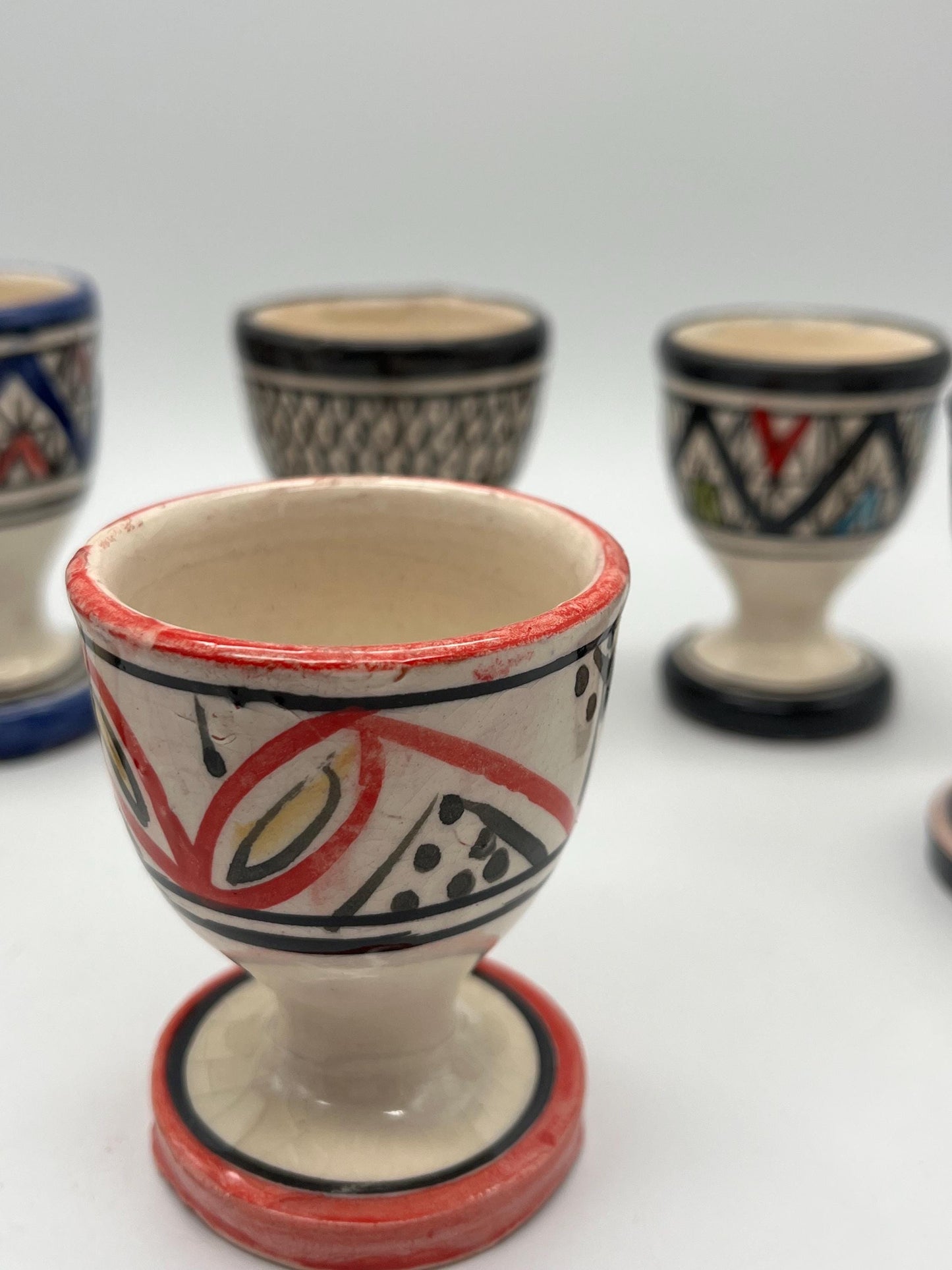 Handmade Moroccan Ceramic Egg Holder