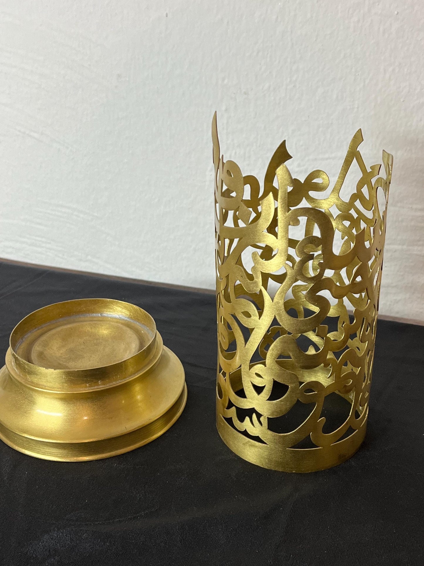 Brass Candle Holder | Islamic Handmade Home Decor | Dining Table Decoration | House Warming Gift | EID Ramadan Islamic Table