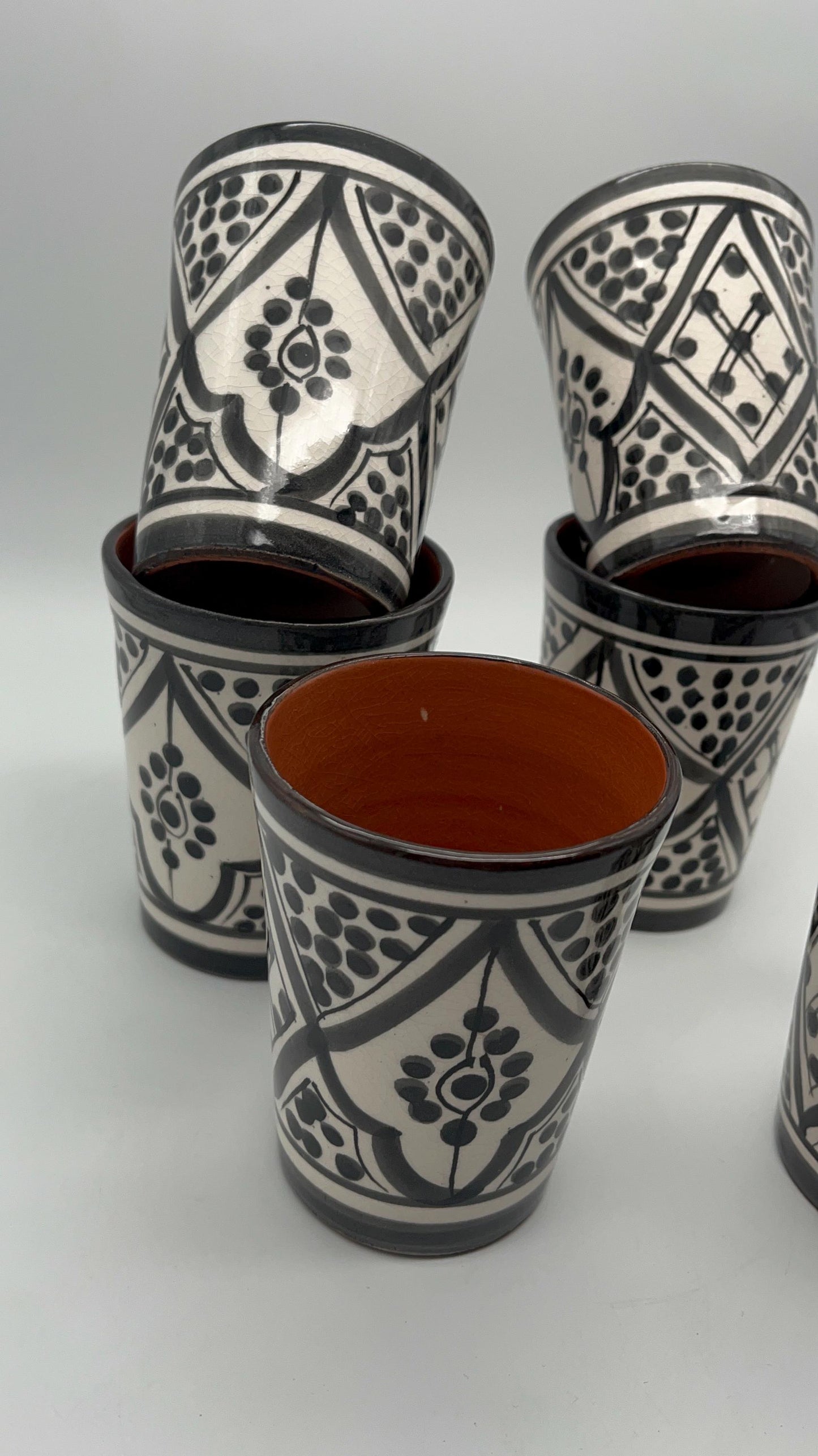 Moroccan Beldi Mug, Handmade, Boho Ceramic Tea Mug from Morocco