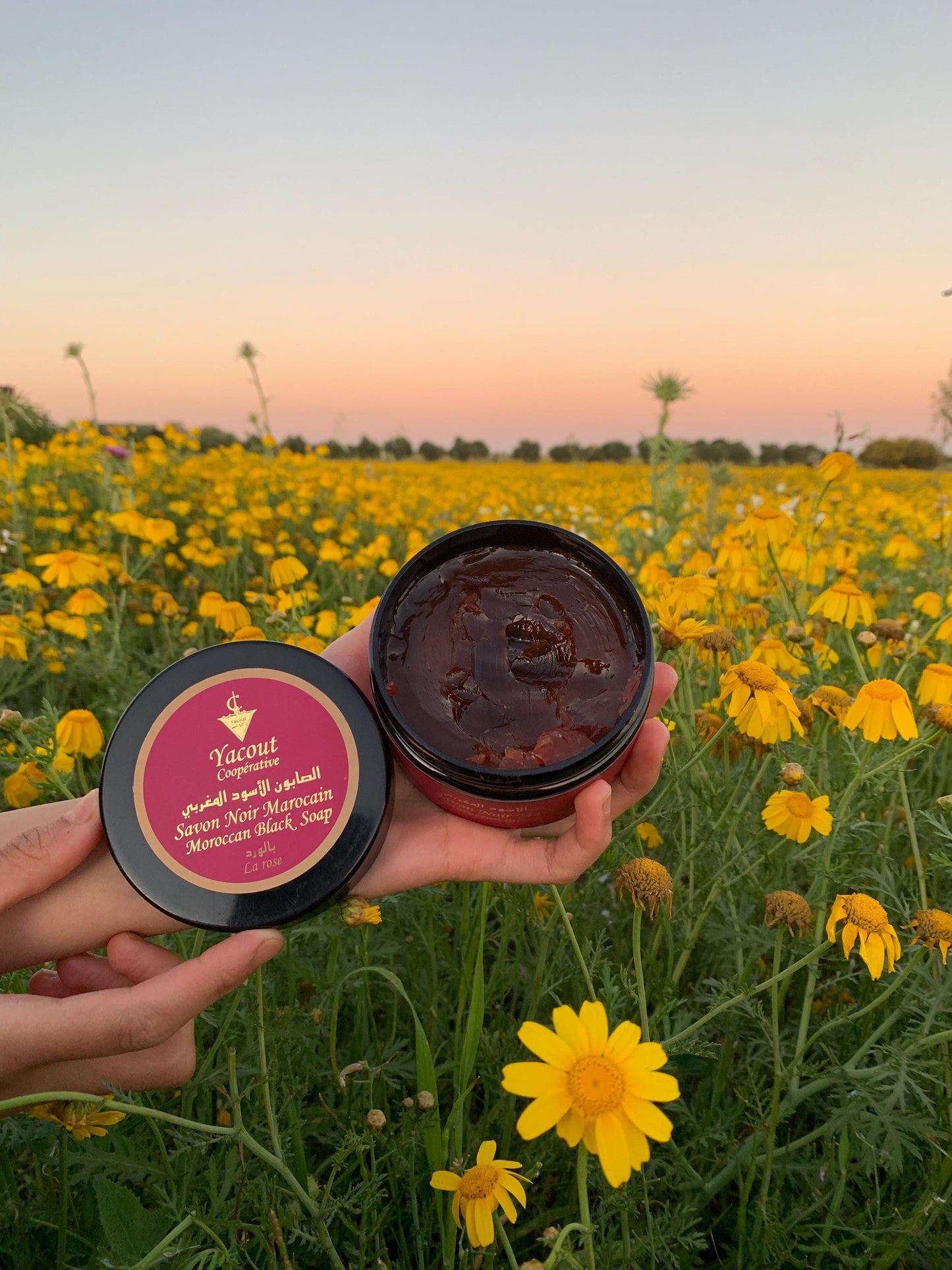 Moroccan Black Soap with Rose Perfume - 100% Natural Organic for Face & Body, Hamam Spa Ritual, Bride Beauty Treatment