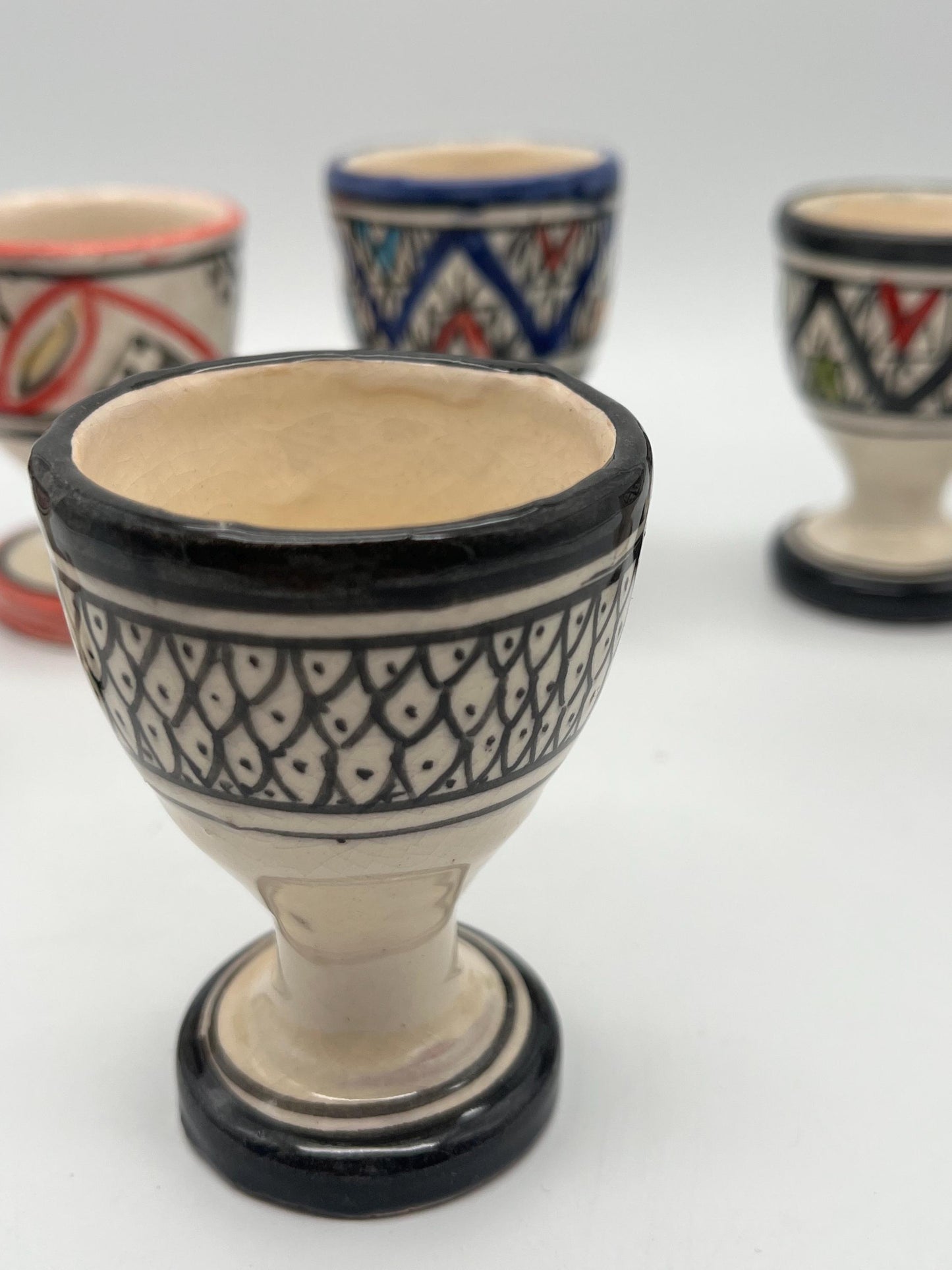 Handmade Moroccan Ceramic Egg Holder
