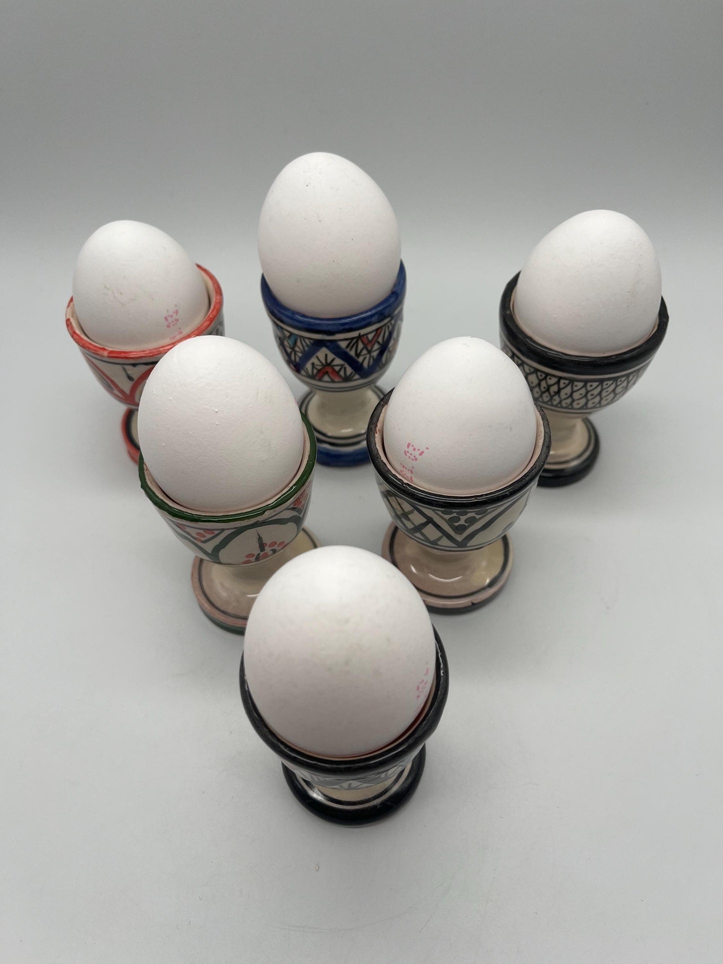 Handmade Moroccan Ceramic Egg Holder
