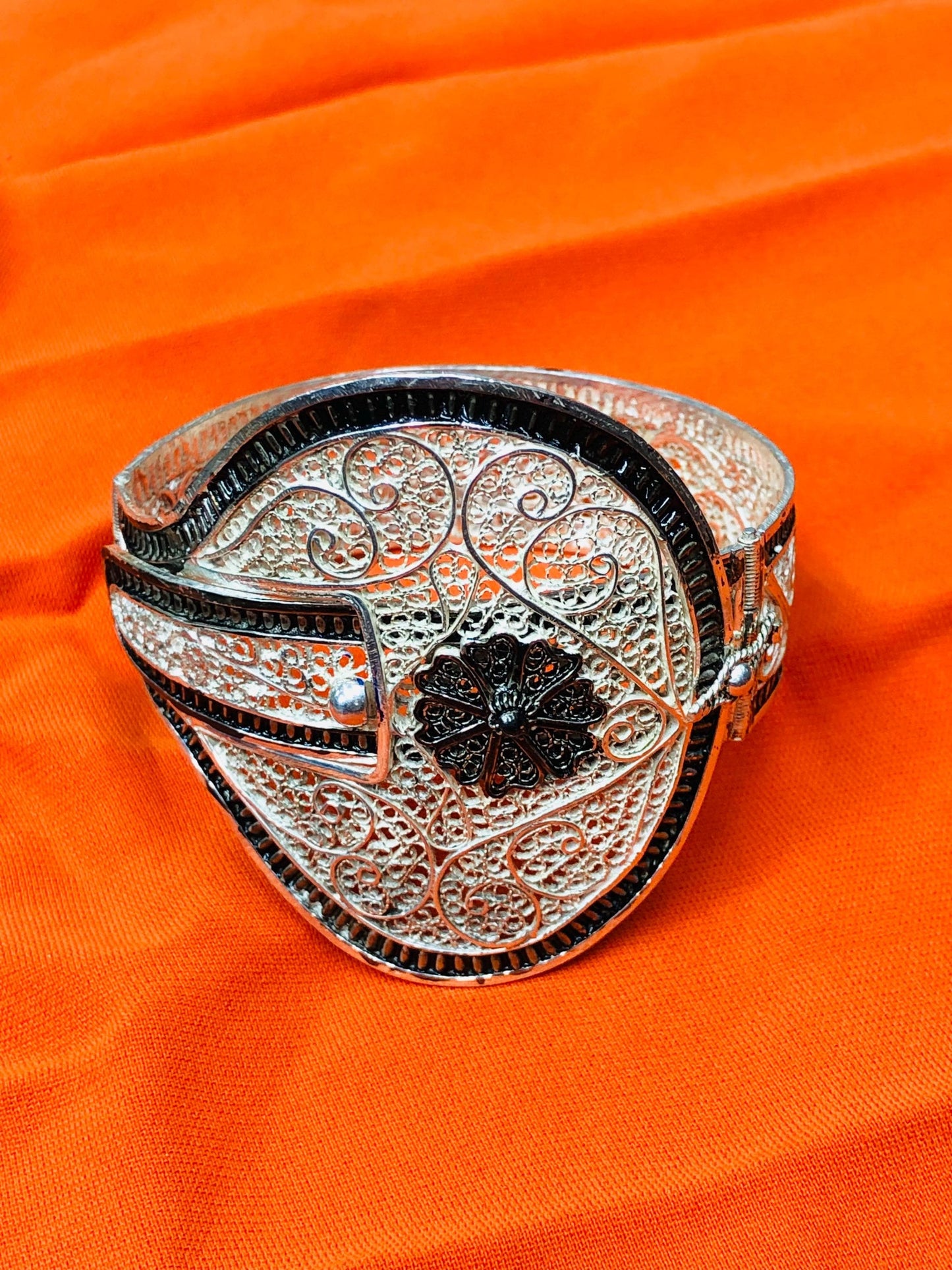 Berber Bracelet in Tuareg Silver – Ethnic Tribal Jewelry from Morocco | Berber Jewelry, Tuareg Bracelet, African Silver Bracelet