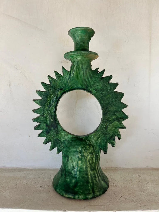 Bohemian Candlestick, Circled Candle Holder
