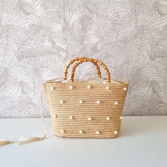 Moroccan Basket, Raffia Bag, Women Raffia Basket, Bridal Basket, Gift Basket for Her