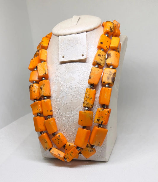 Handmade Vintage Berber Coral Necklace, Antique Coral Beads Necklace, Tribal Ethnic Necklace, Gift for Her or Him