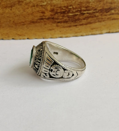 Sterling Silver Central Michigan University Oval Ring - 1959/2000