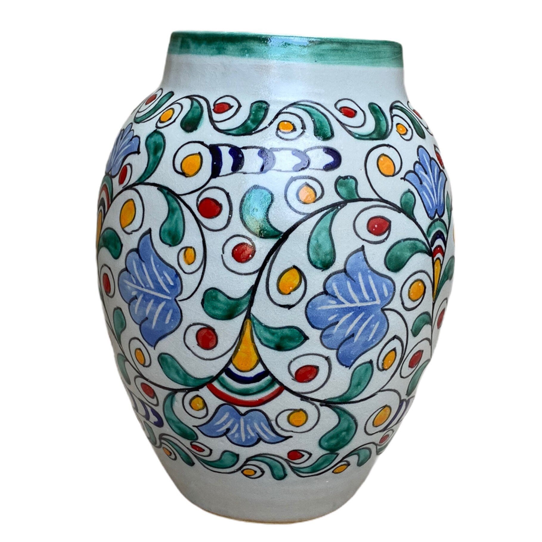 Handmade Traditional Moroccan Ceramic Vase, Moroccan Ceramic Handmade Vase, Pottery Vase, Handmade Vase