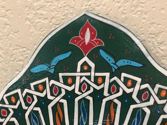 Small Hand Painted Mirror, Colorful Mirror