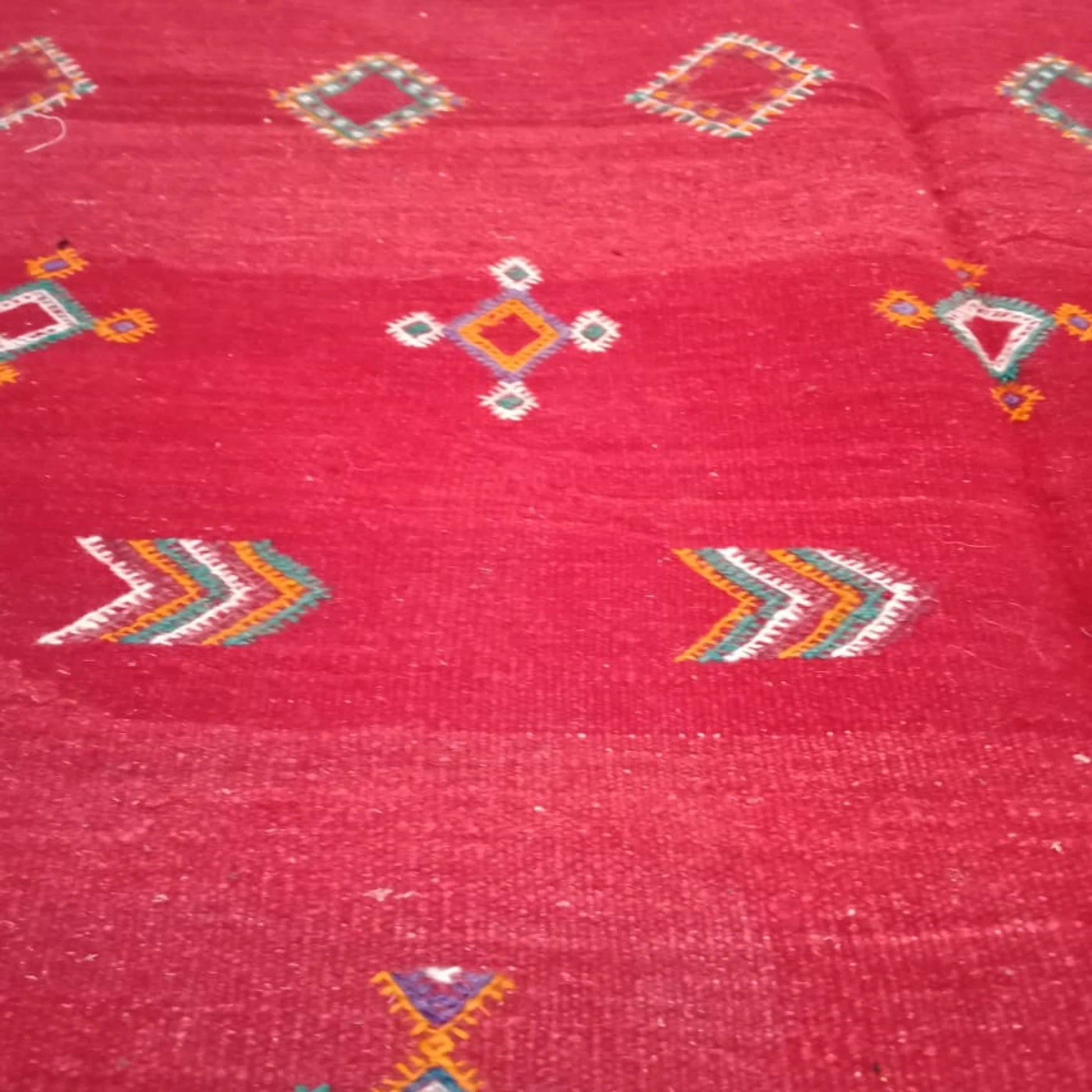 Moroccan Akhnif Rug, Berber Akhnif Kilkm, Handmade Wool Rug, Authentic Azilal