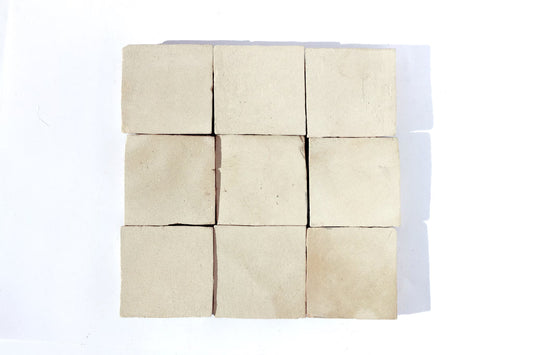 1 Square Foot Moroccan Zellige Tile Handmade Raw Square Tile Unglazed Fireplace Backsplash Bathroom Shower Wall Tile Zellij Moroccan Tile