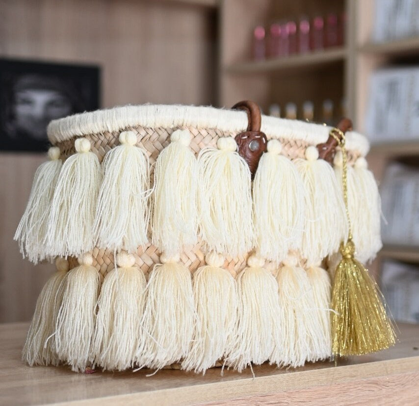 50% off STRAW BAG Handmade with Leather, French Market Basket, French Market Bag, Straw Basket, French Basket,