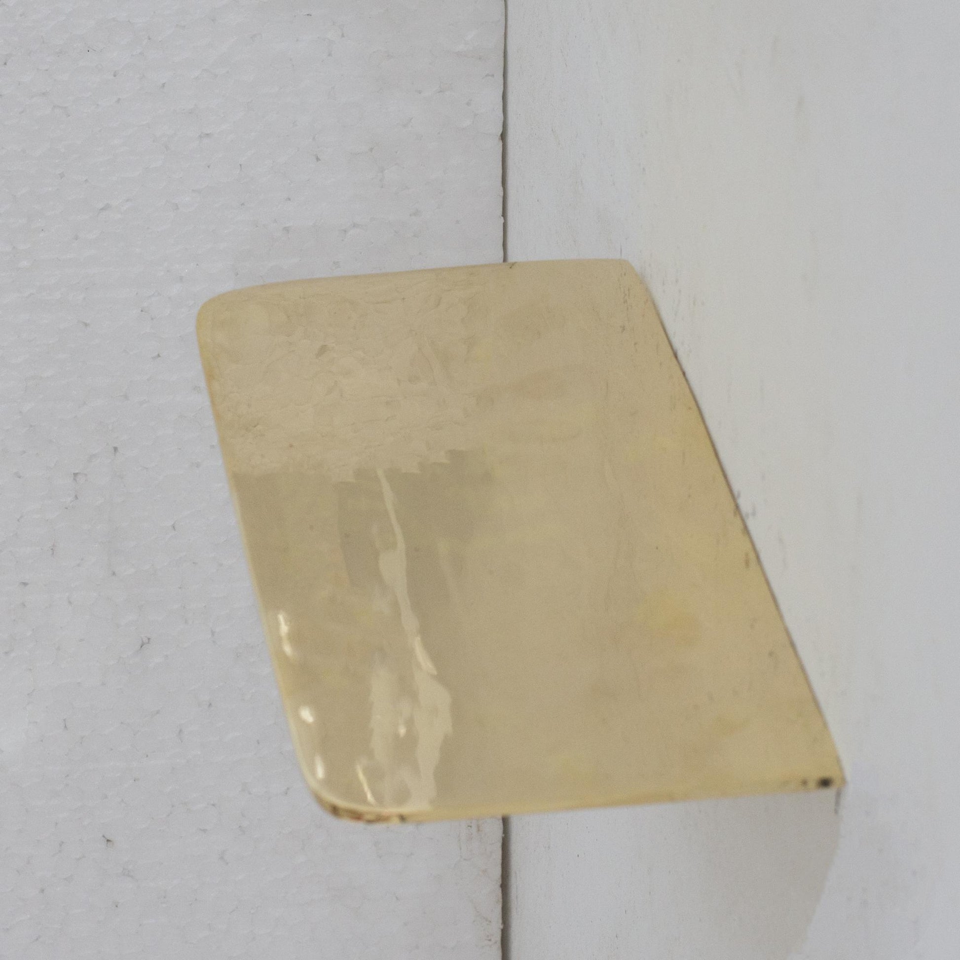 Handcrafted Solid Brass Floating Shelf, Bathroom Shelf Brass, Wall Mount Bathroom Soap Holder