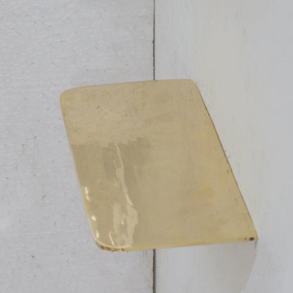 Handcrafted Solid Brass Floating Shelf, Bathroom Shelf Brass, Wall Mount Bathroom Soap Holder