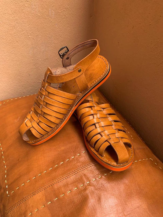 Handmade Brown Leather Fisherman Sandals for Women/ Women’S Leather Sandals |Gladiator Sandals /Handmade Sandals | Summer Closed Toe Sandals