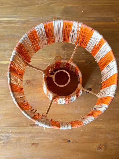 LAMP Raffia Natural Raffia Lamp, Raffia Lampshade, TABLE LAMPSHADES Moroccan Handmade in Rattan