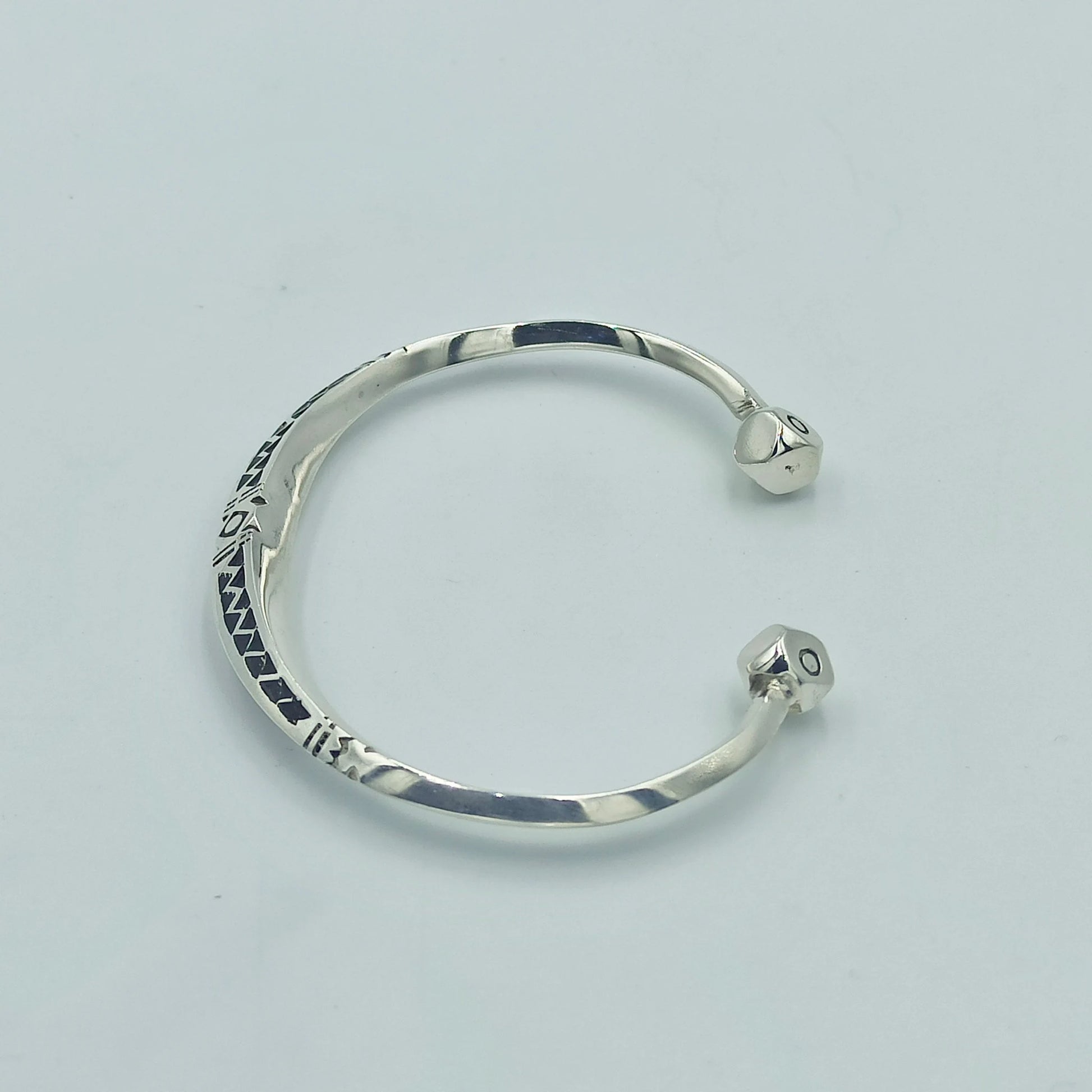 Silver Bracelet Tuareg Jewelery , Tuareg Moroccan Bracelet with Ethnic Tuareg Engraving in 925 Silver, , Unique Jewelry, Mens and Women Gift
