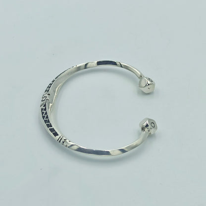 Silver Bracelet Tuareg Jewelery , Tuareg Moroccan Bracelet with Ethnic Tuareg Engraving in 925 Silver, , Unique Jewelry, Mens and Women Gift