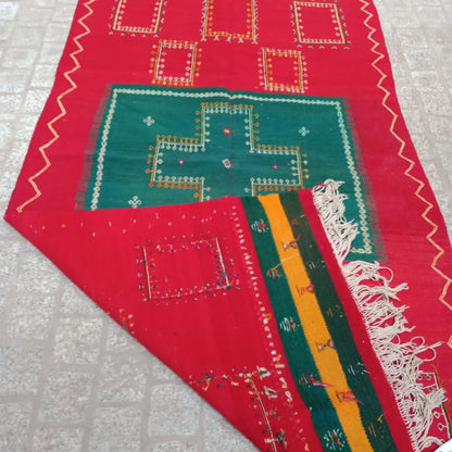 Vintage Akhnif Rug 7×3 Ft. Moroccan Akhnif Rug, Handmade Wool Rug, Antique Kilim, Berber Kilim