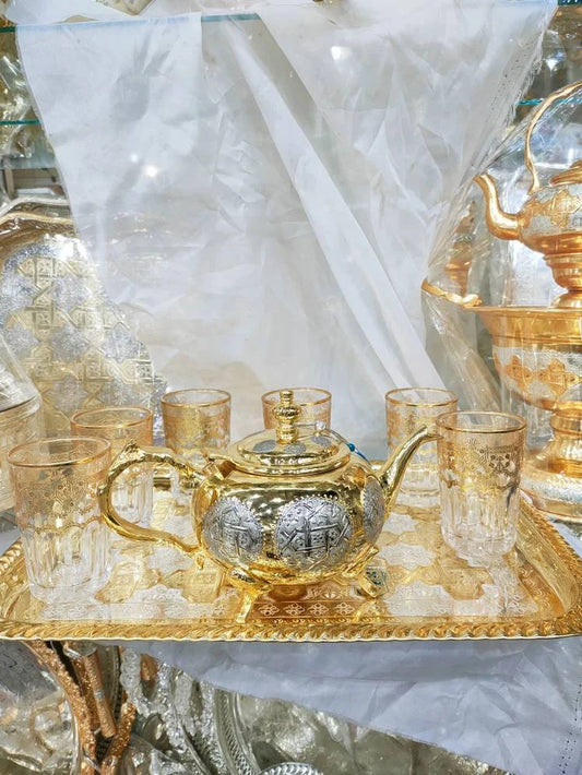 Moroccan Handmade Luxurious Tea Set