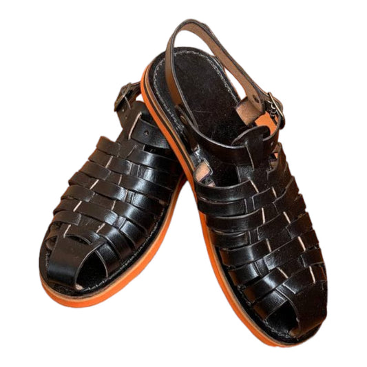 Handmade Comfy Black Gladiatorleather Fisherman Sandals for Women /Women’S Leather Sandals | Summer Closed Toe Sandals / Greek Sandals Her.