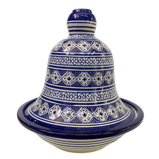 Handmade and Hand Painted Fes Ceramic Tagine Dish / Moroccan Tagine Dish / Tagine Dish for Serving Only.