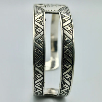 Bangle Bracelet 925 Sterling Silver Open Charm, Fine Jewelry Cuff Bracelet, Handmade Bracelet, Perfect for Any Occasion
