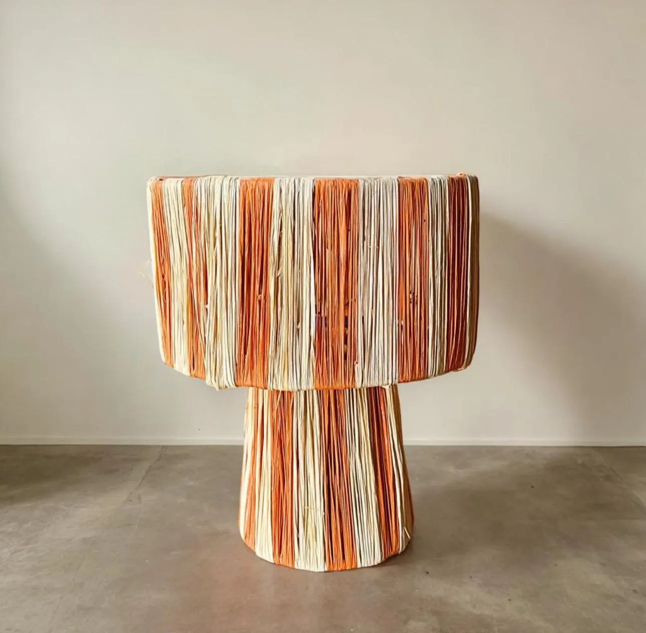 LAMP Raffia Natural Raffia Lamp, Raffia Lampshade, TABLE LAMPSHADES Moroccan Handmade in Rattan