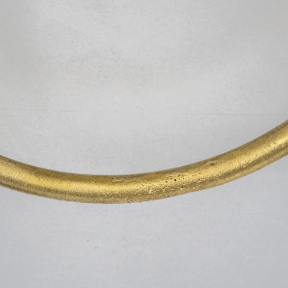 Unlacquered Brass Wall-Mounted Towel Ring Holder, Face Towel Hanger