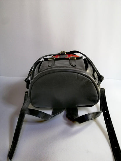 Versatile Black Leather Backpack - Timeless Elegance for Everyday Use, Stylish Black Leather Backpack, Black Leather Backpack