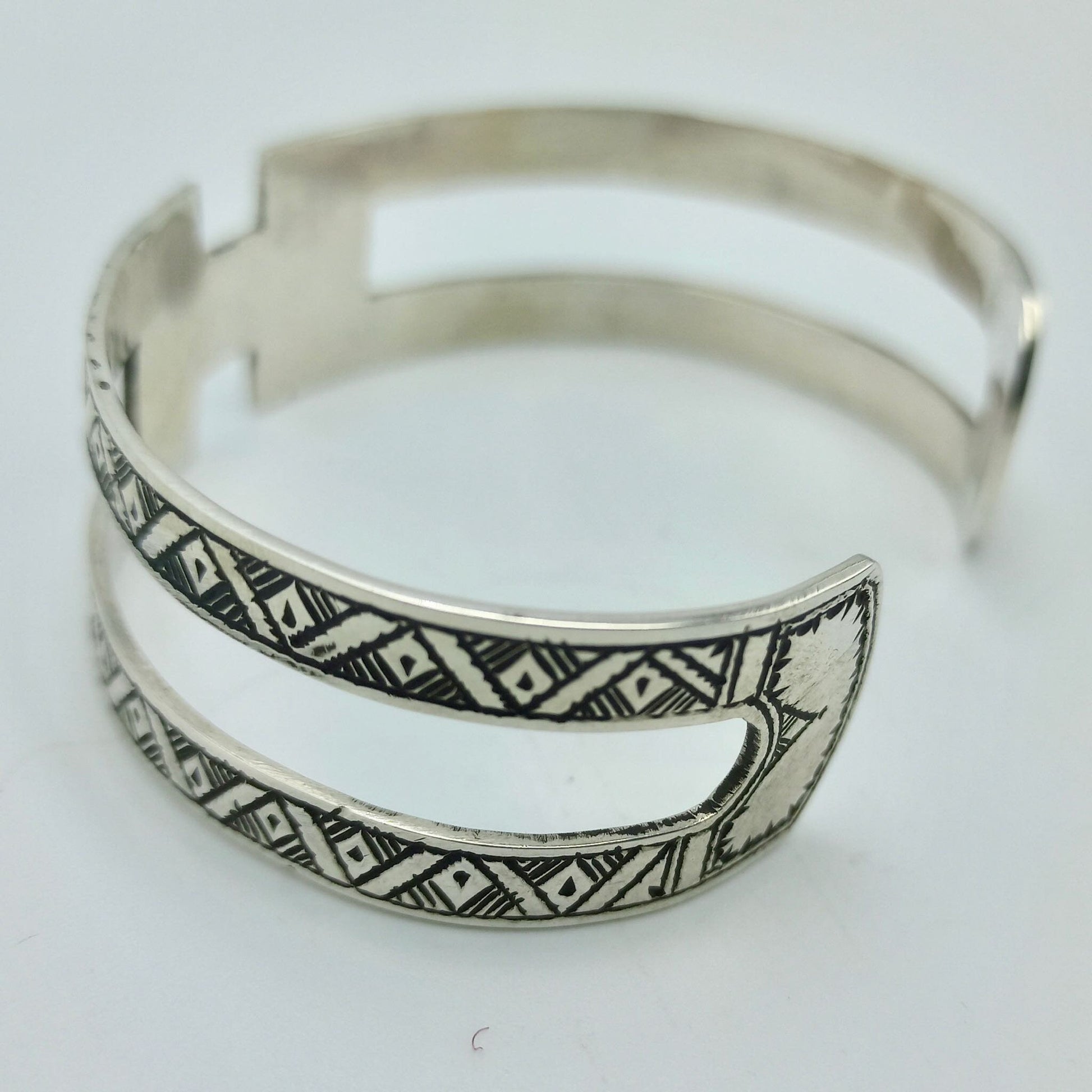 Bangle Bracelet 925 Sterling Silver Open Charm, Fine Jewelry Cuff Bracelet, Handmade Bracelet, Perfect for Any Occasion