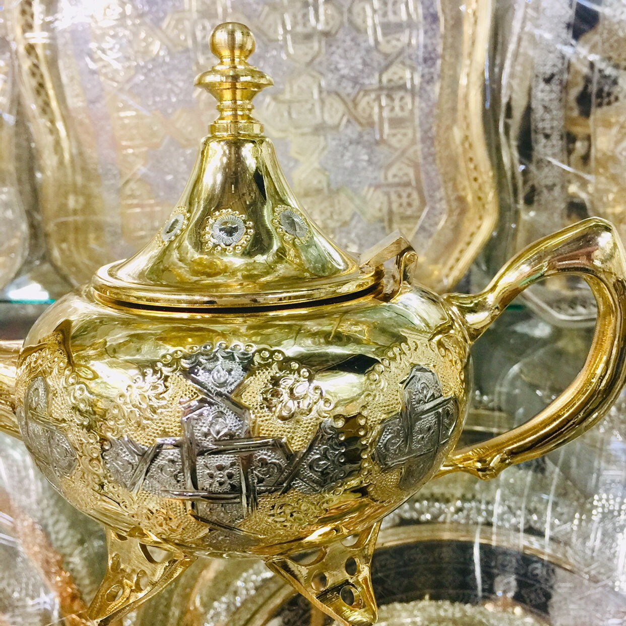 Moroccan Handmade Luxurious Tea Set