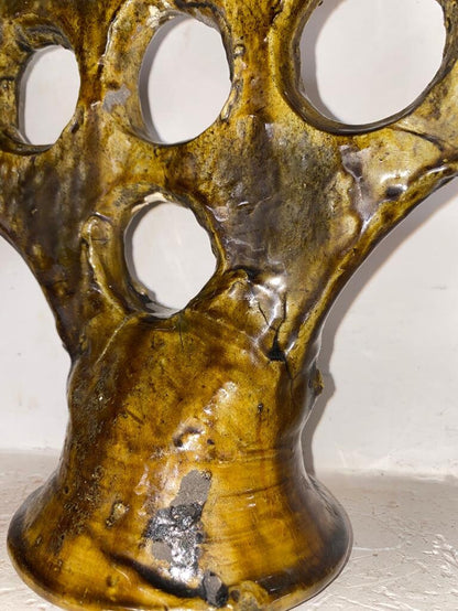 Yellow Terracotta Candle Holders