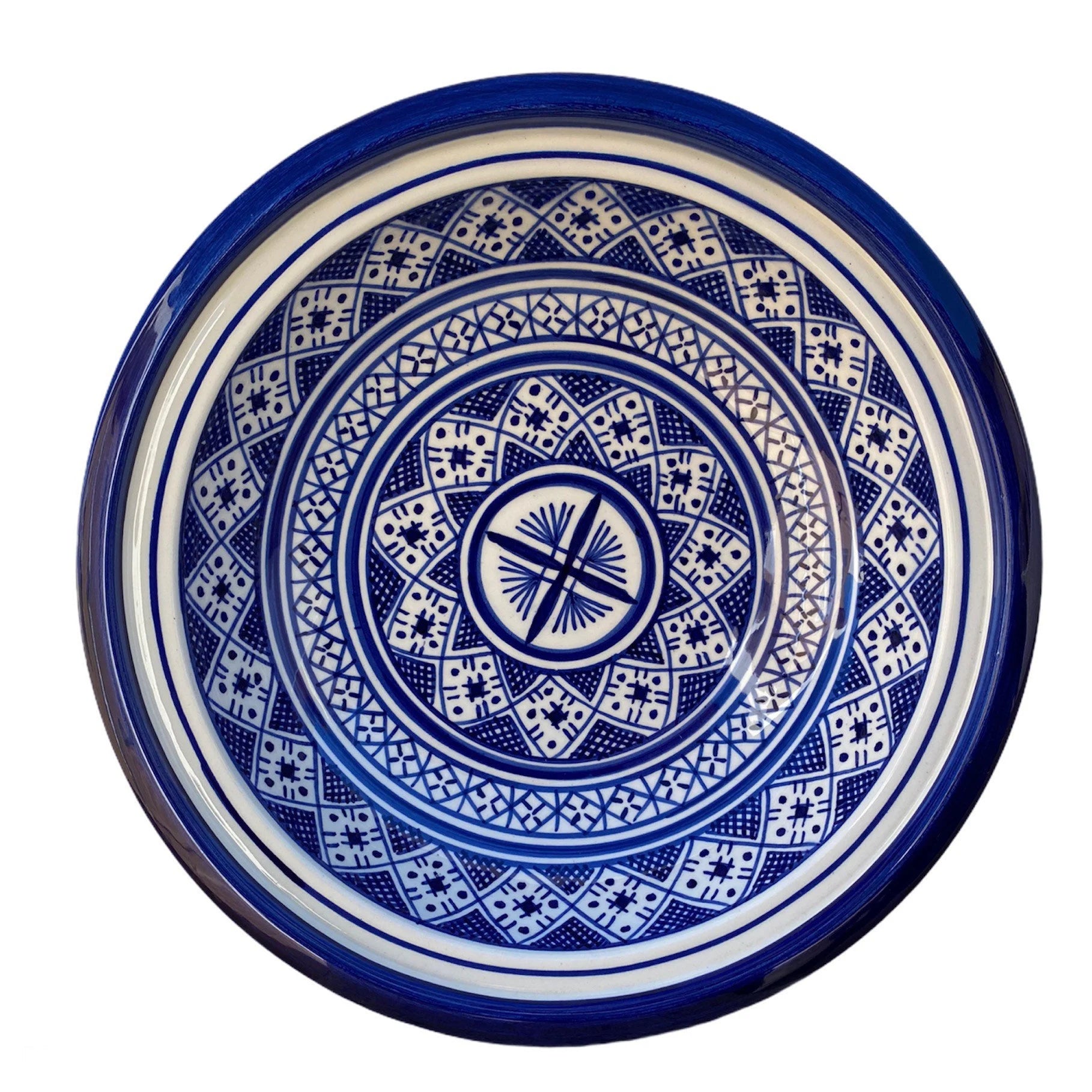 Handmade and Hand Painted Fes Ceramic Tagine Dish / Moroccan Tagine Dish / Tagine Dish for Serving Only.