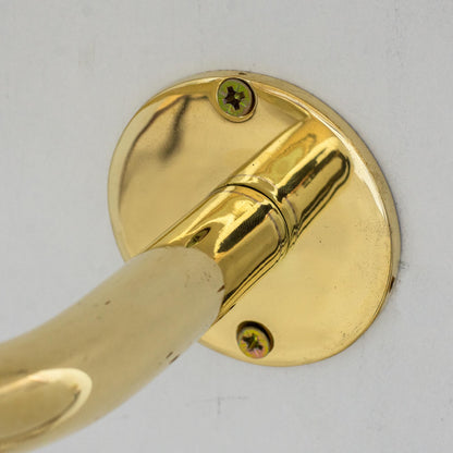 Unlacquered Brass Towel Holder, Bathroom Towel Bar, Wall Mount Towel Holder