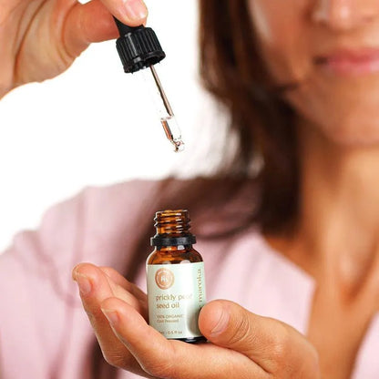 Prickly Pear Seed Oil - 100% Pure Organic Cold-Pressed Oil for Face, Hair & Skin - Hydrating Anti-Aging Moisturizer Natural Skincare